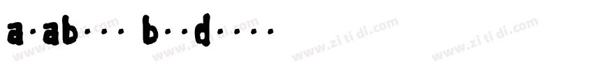 araboto bold字体转换